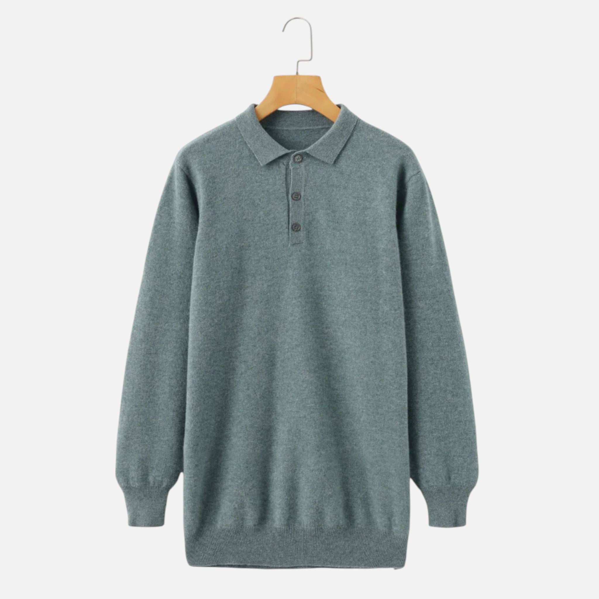 Larnor | Herren Kaschmir Polo Pullover Elegante Tradition