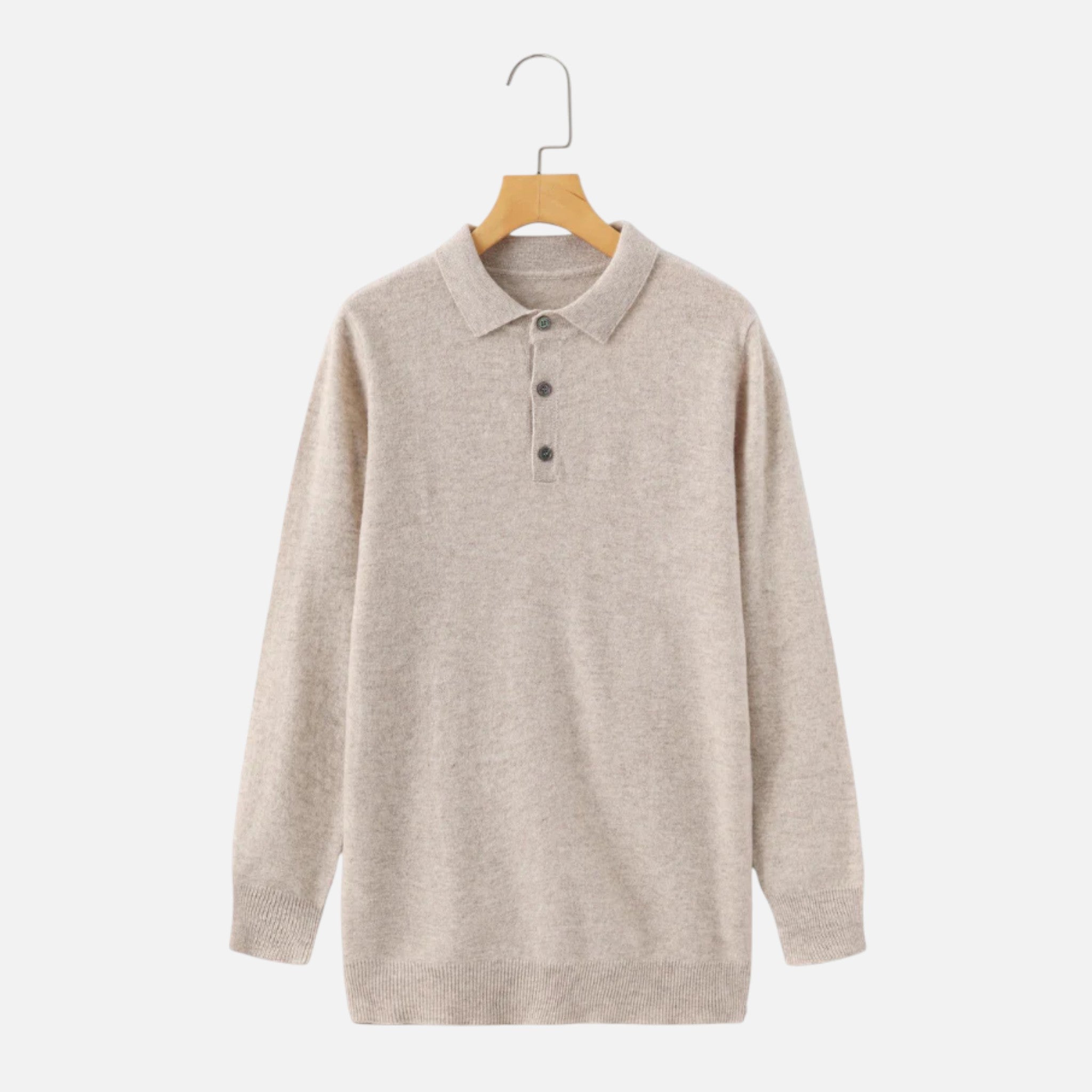 Larnor | Herren Kaschmir Polo Pullover Elegante Tradition