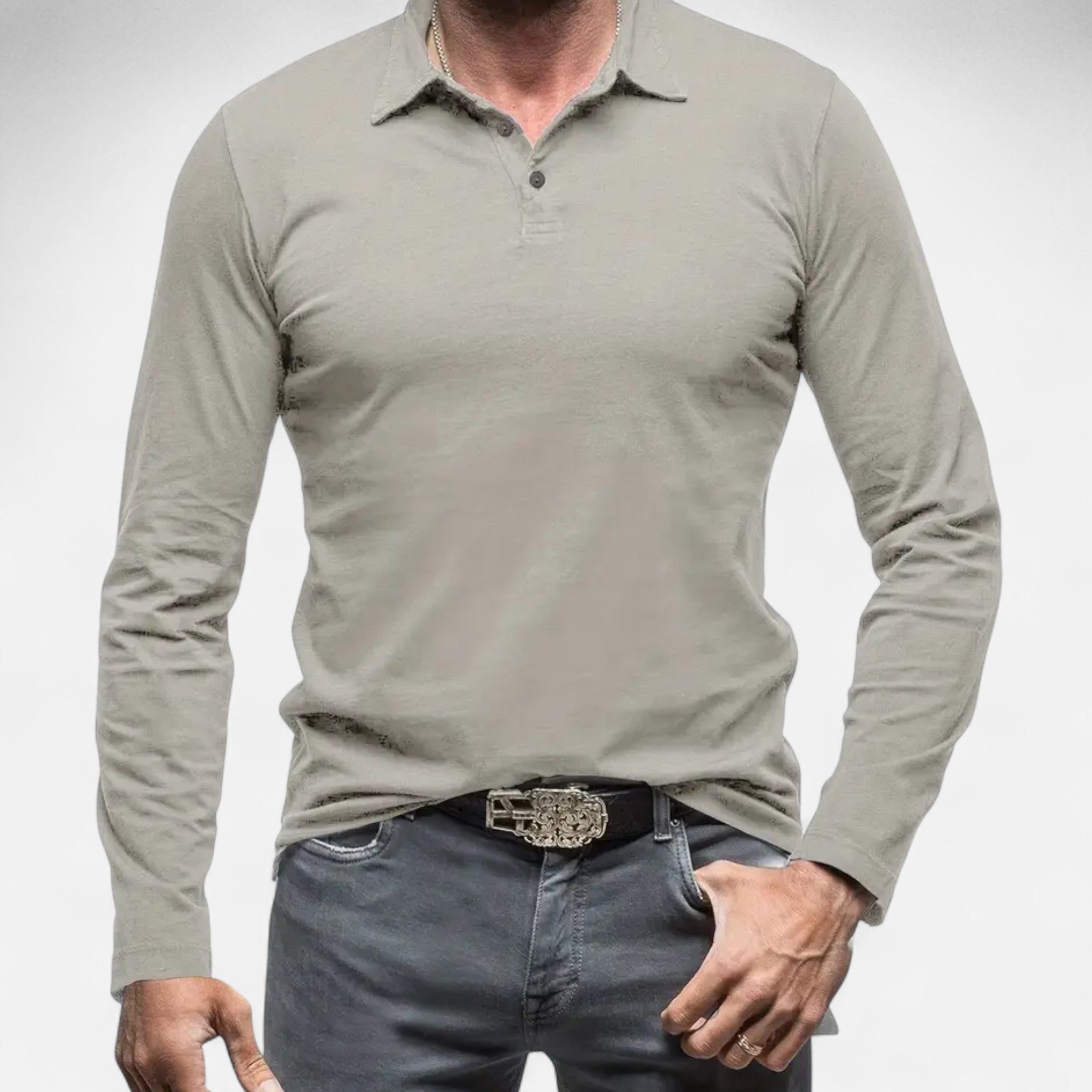 Larnor | Herren Langarm Polohemd Zeitlose Eleganz