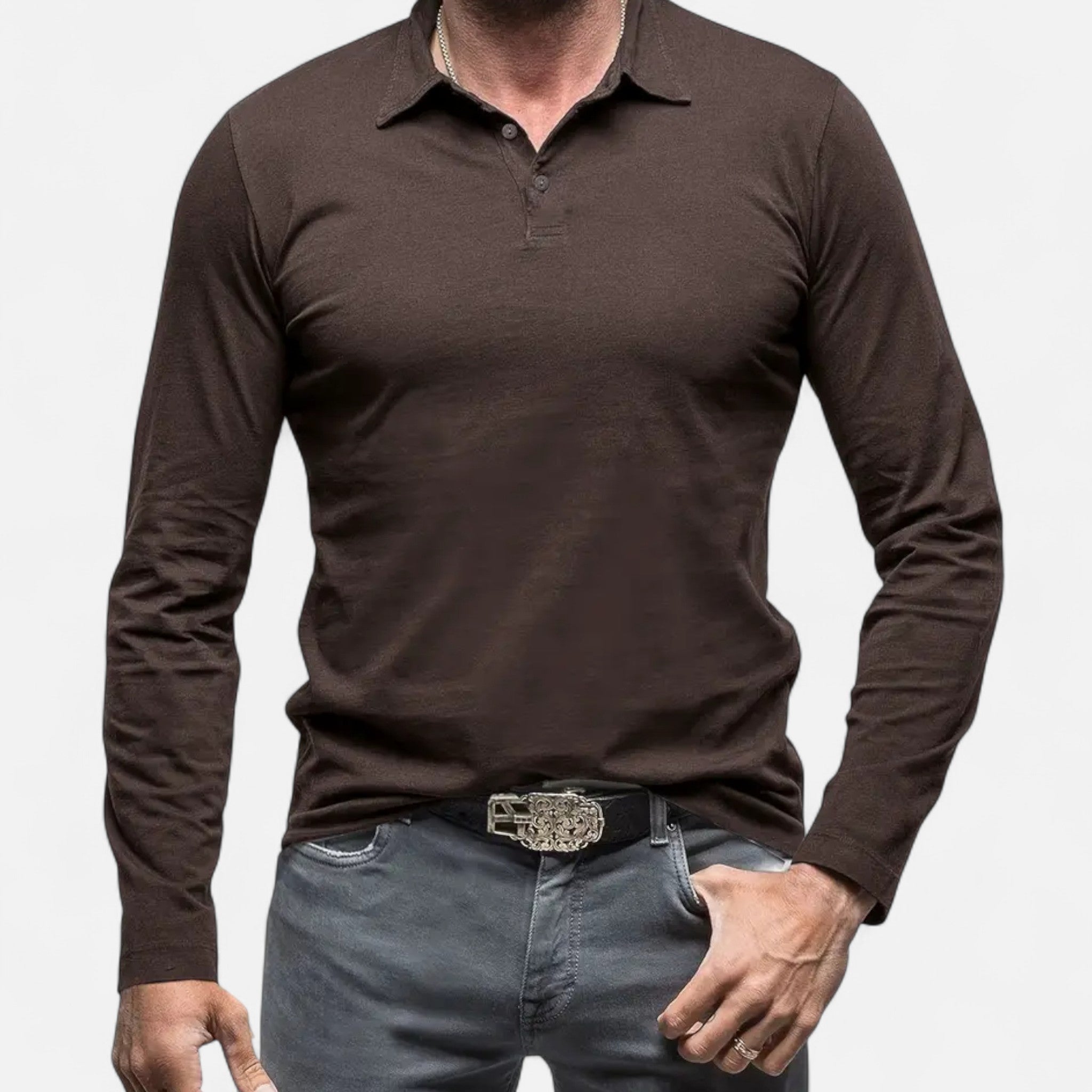 Larnor | Herren Langarm Polohemd Zeitlose Eleganz