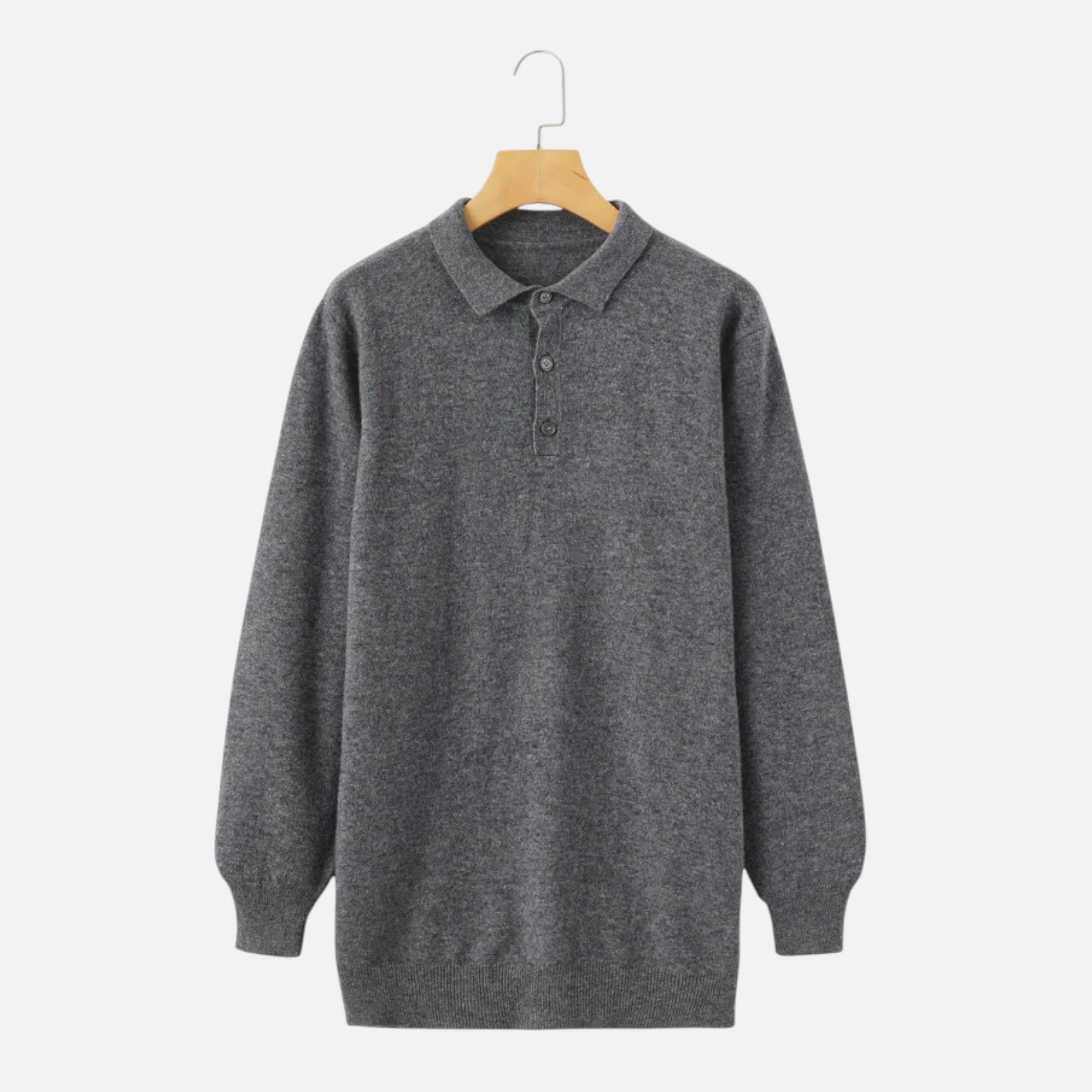 Larnor | Herren Kaschmir Polo Pullover Elegante Tradition