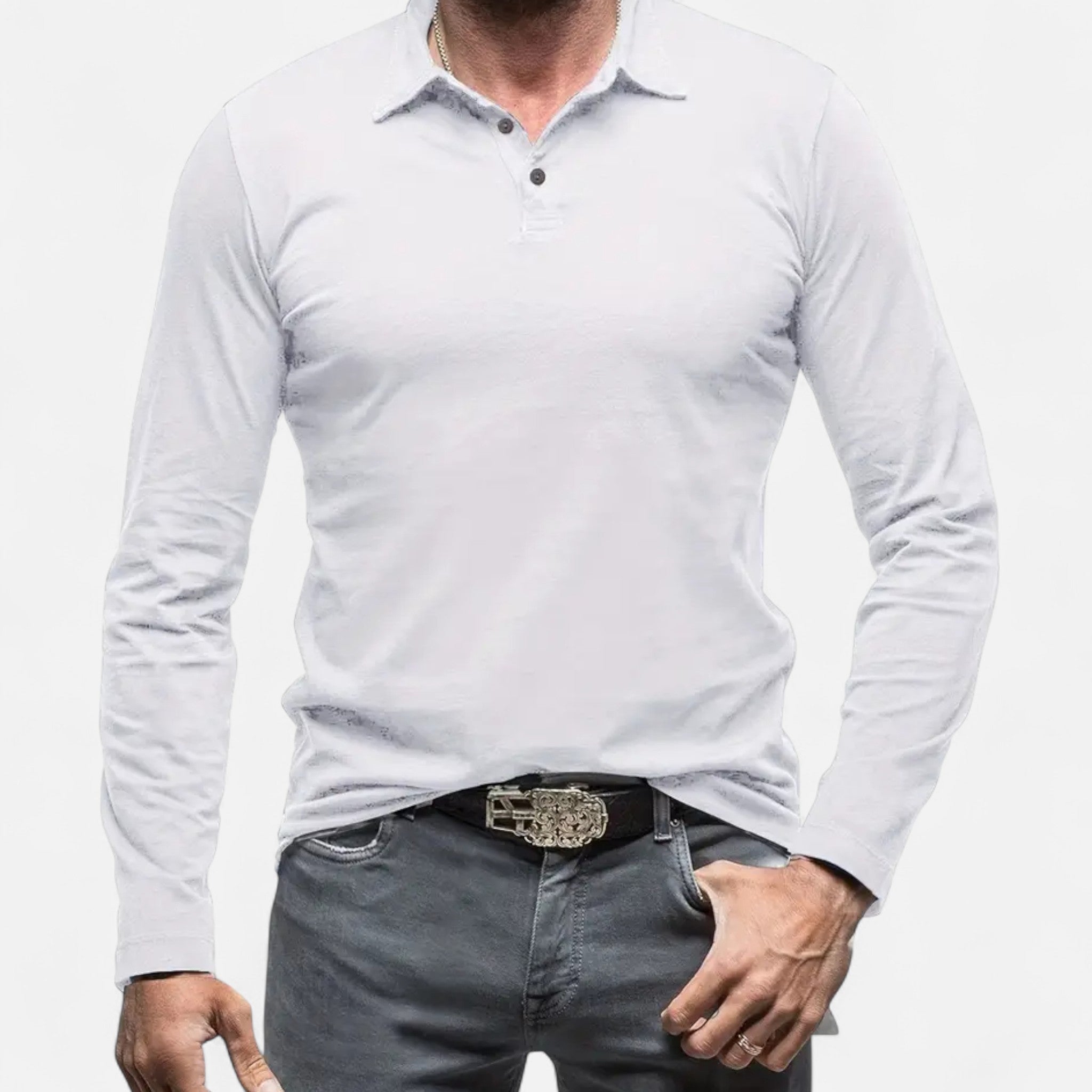Larnor | Herren Langarm Polohemd Zeitlose Eleganz
