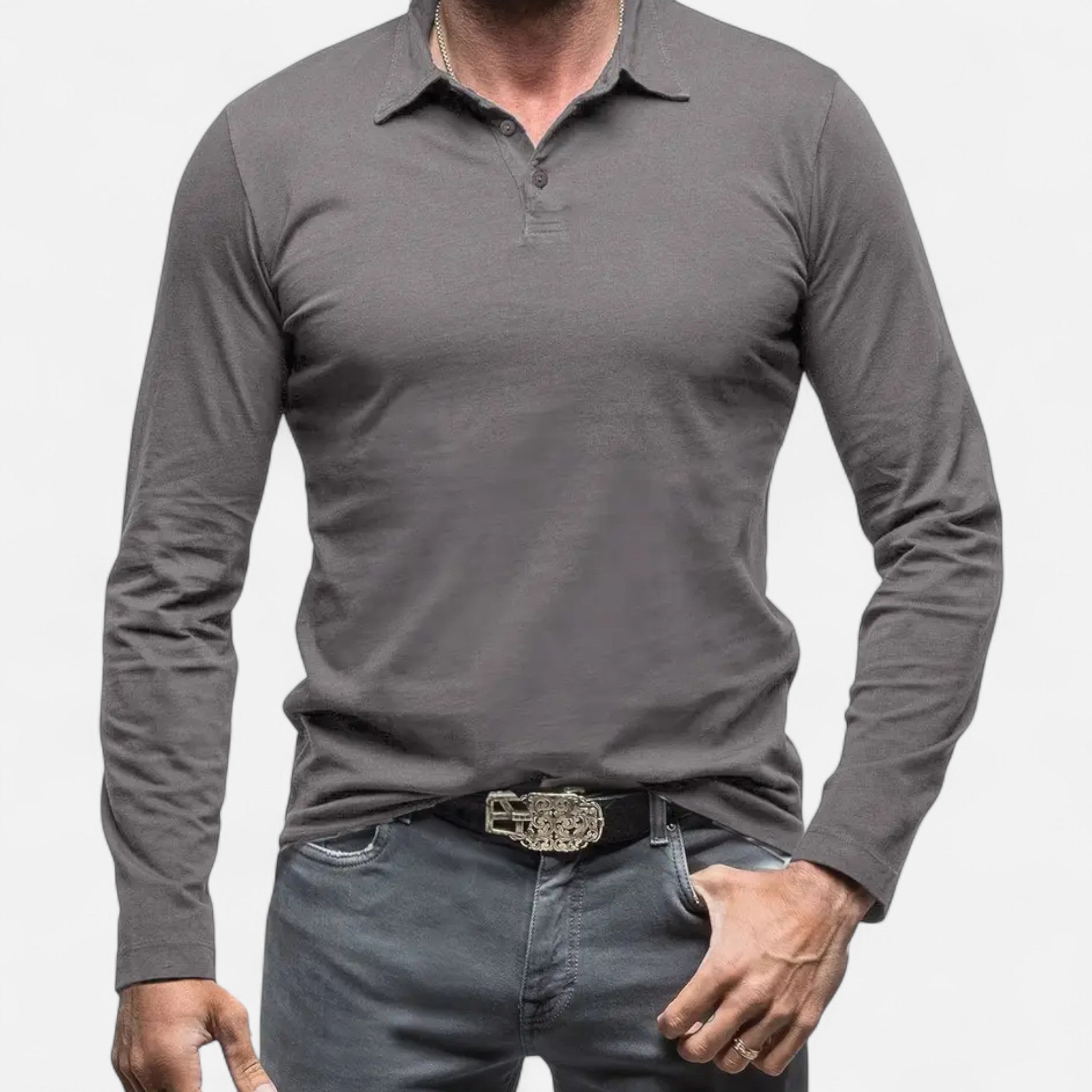 Larnor | Herren Langarm Polohemd Zeitlose Eleganz