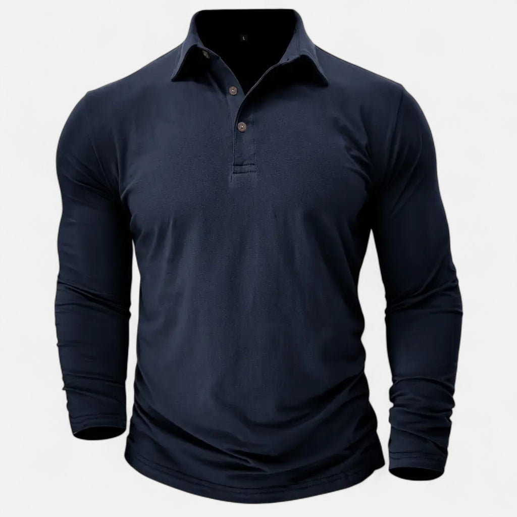 Larnor | Herren Langarm Polohemd Zeitlose Eleganz