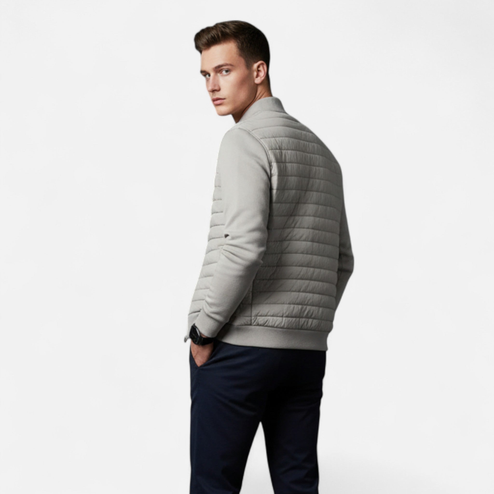 Larnor | Herren Stepp-Bomberjacke – Klassische Leichtigkeit mit Stil