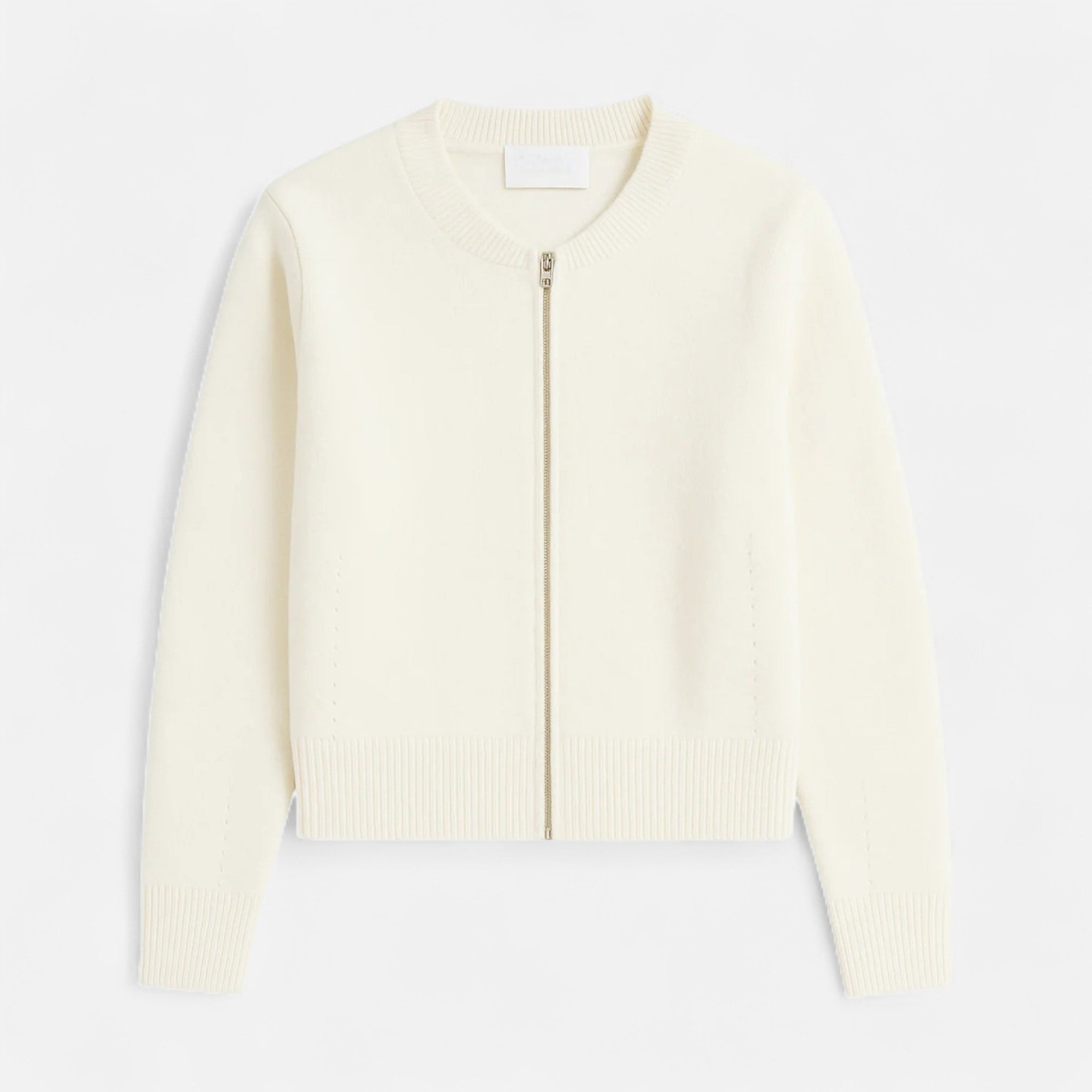 Larnor | Damen Slim-Knit Pullover mit Reißverschluss – Zeitlose Eleganz