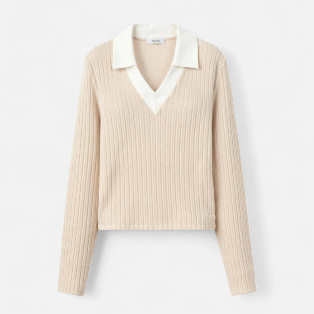 Larnor | Damen Woll-Poloshirt – Zeitlose Slim-Fit Eleganz